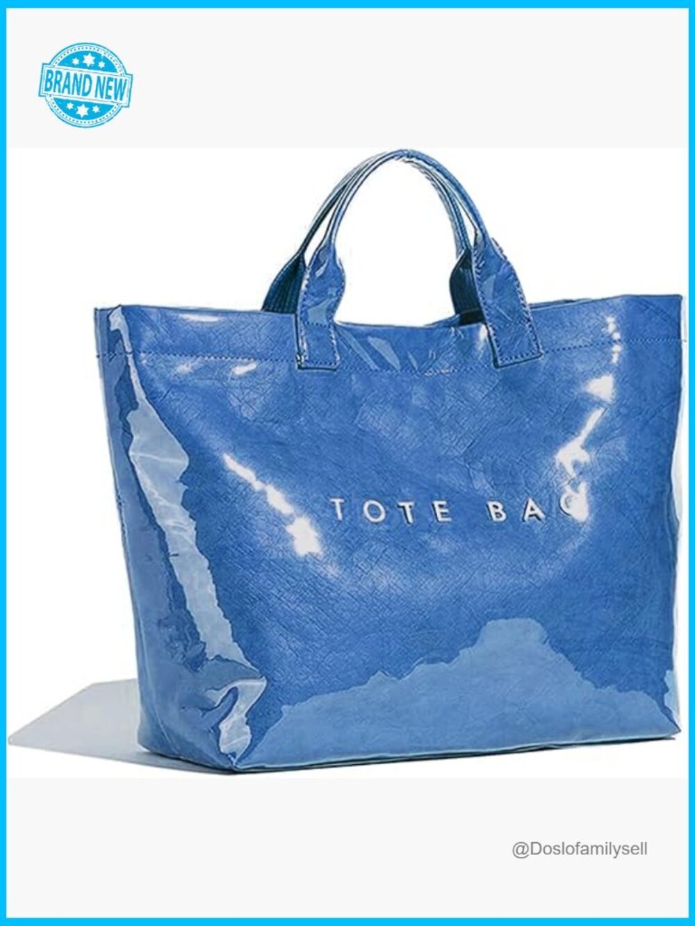 Waterproof PVC Tote Bag Hobo Handbag Large Capacity Summer Beach Travel